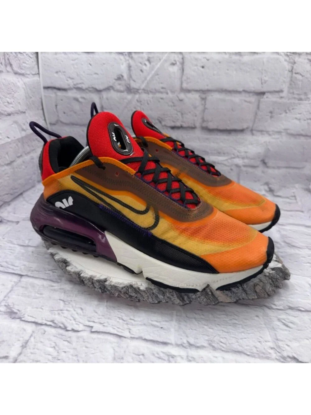 Nike Air Max 2090 Magma Orange Purple Men's Running Shoes BV9977-800 Size 11.5